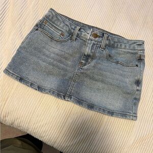 Fashion Nova Light Blue Mini Skirt